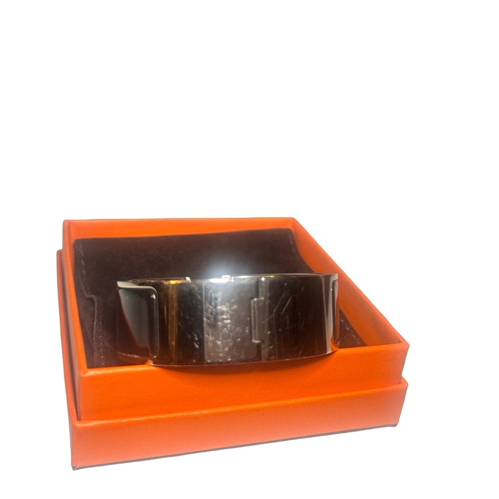 Hermès Clic Clac H Bracelet – Black Enamel PM (Wide) - Picture 7 of 8